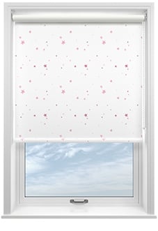 Laura Ashley Painterly Stars, Pink - Roller Blind